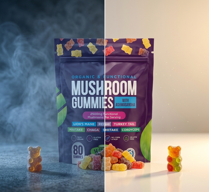 CLARO — The 6-Mushroom Clarity Gummy | 2500mg Per Serving | 80ct